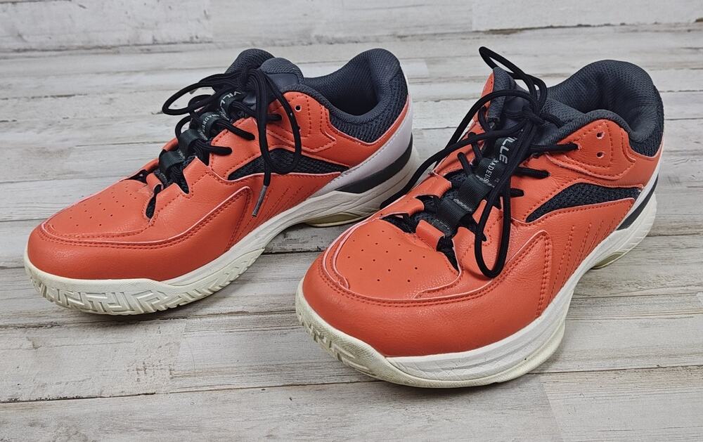 FITVILLE AMADEUS Orange Pickleball Tennis Shoes Mns Sz 8 EW Arch Heel Support